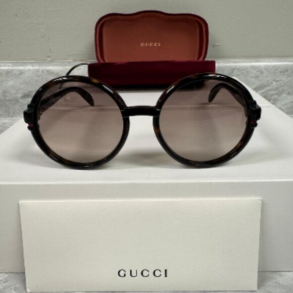 GUCCI | NEW | 1067S | 1067S - 002 | HAVANA | GRADIENT BROWN - Picture 1 of 8